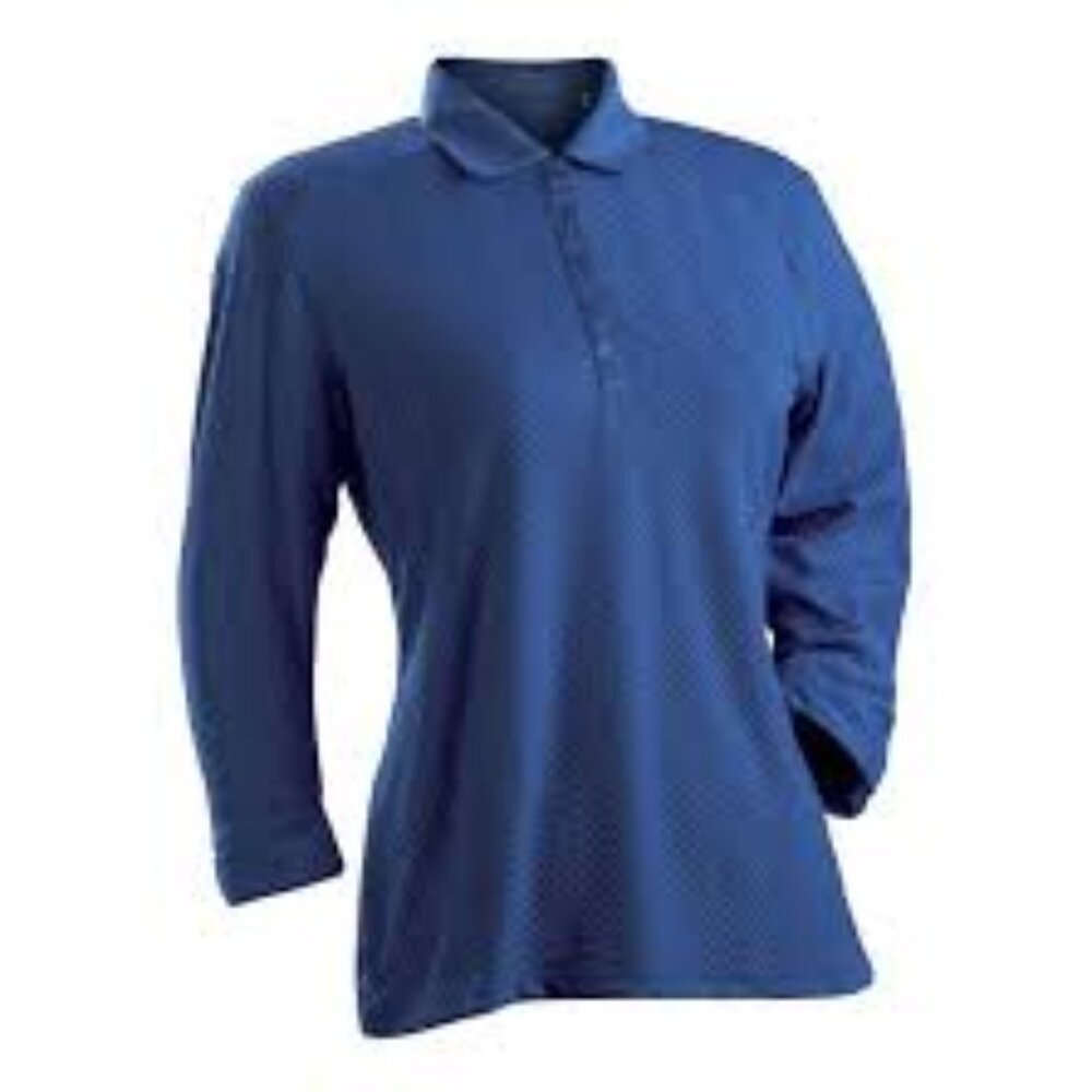 Nancy Lopez Grace 3/4 Sleeve Golf Polo - Plus Size In Black New With Tags Size 2